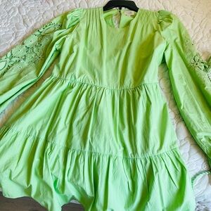 Cami NYC Lime Green Long Sleeve Dress